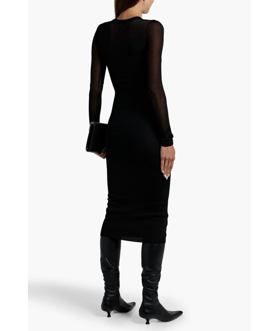 TOTEME Черное хлопковое коктейльное платье, фото 3