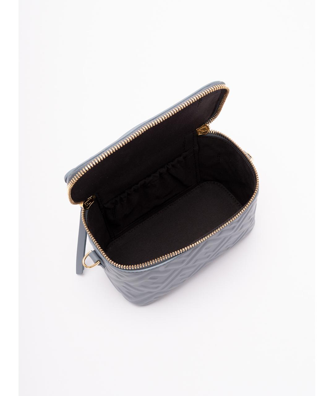 FENDI Голубая кожаная косметичка, фото 5