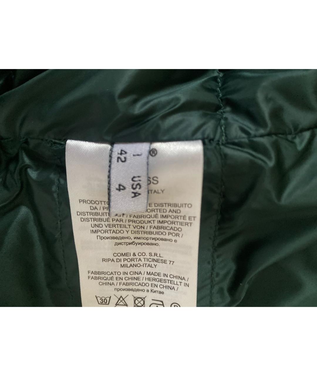 ADD Зеленый полиэстеровый пуховик, фото 5