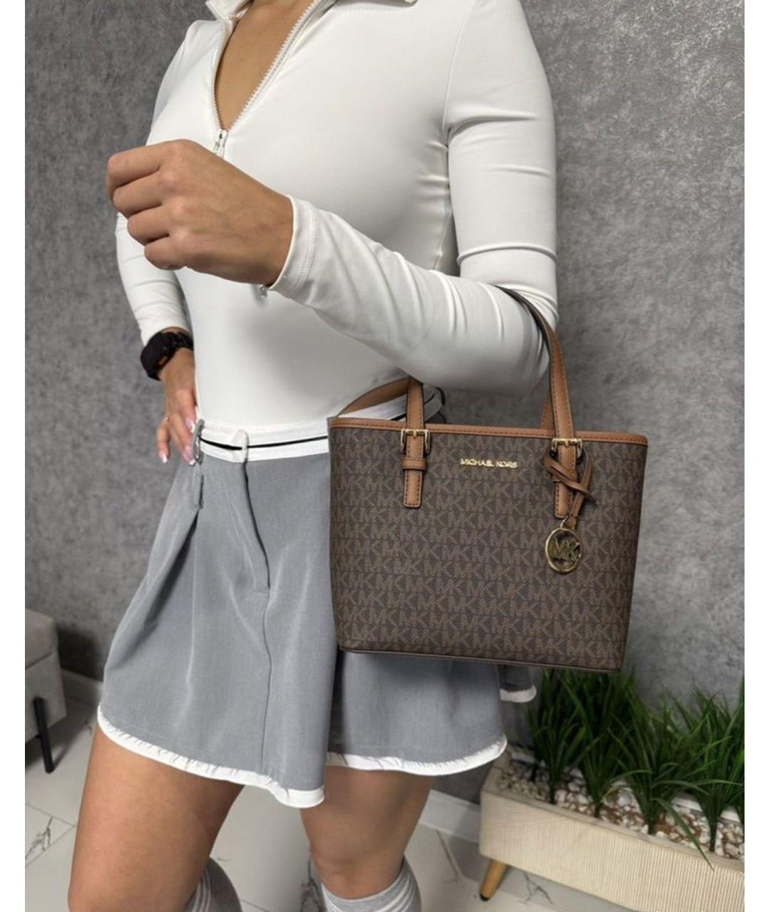 MICHAEL KORS Коричневая сумка с короткими ручками, фото 6