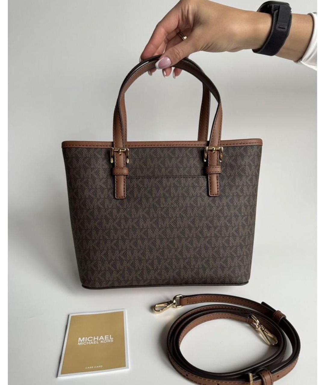 MICHAEL KORS Коричневая сумка с короткими ручками, фото 3