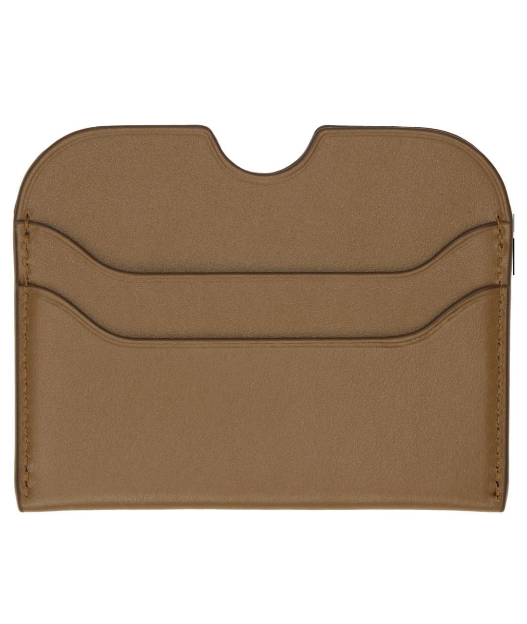 ACNE STUDIOS Коричневый кожаный кардхолдер, фото 2