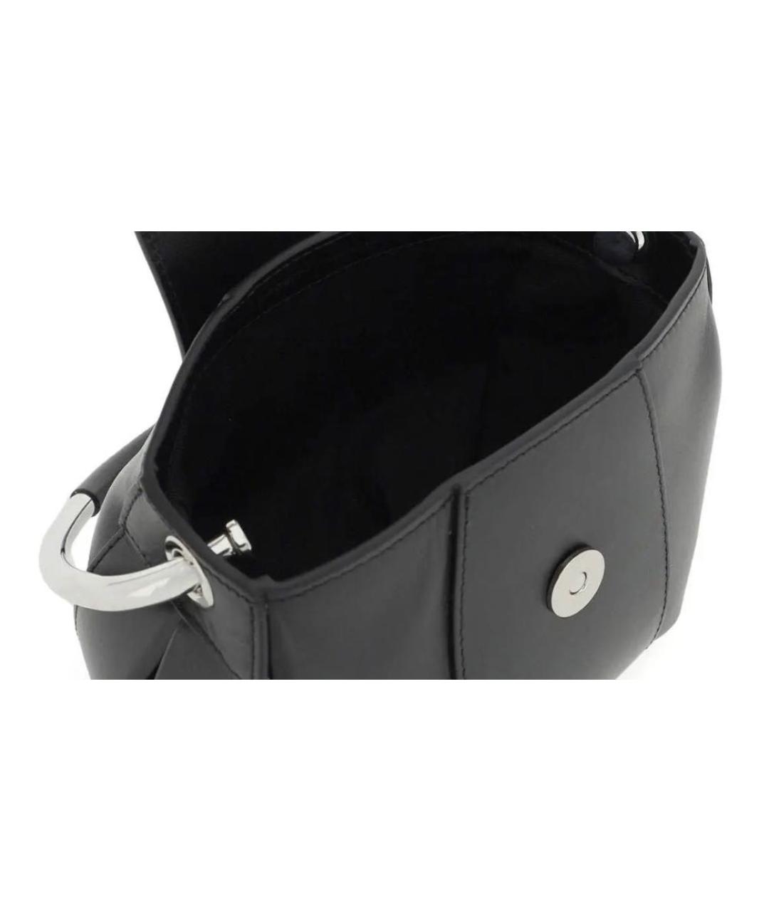 COPERNI Черная кожаная сумка с короткими ручками, фото 7