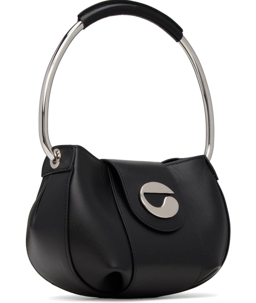 COPERNI Черная кожаная сумка с короткими ручками, фото 2