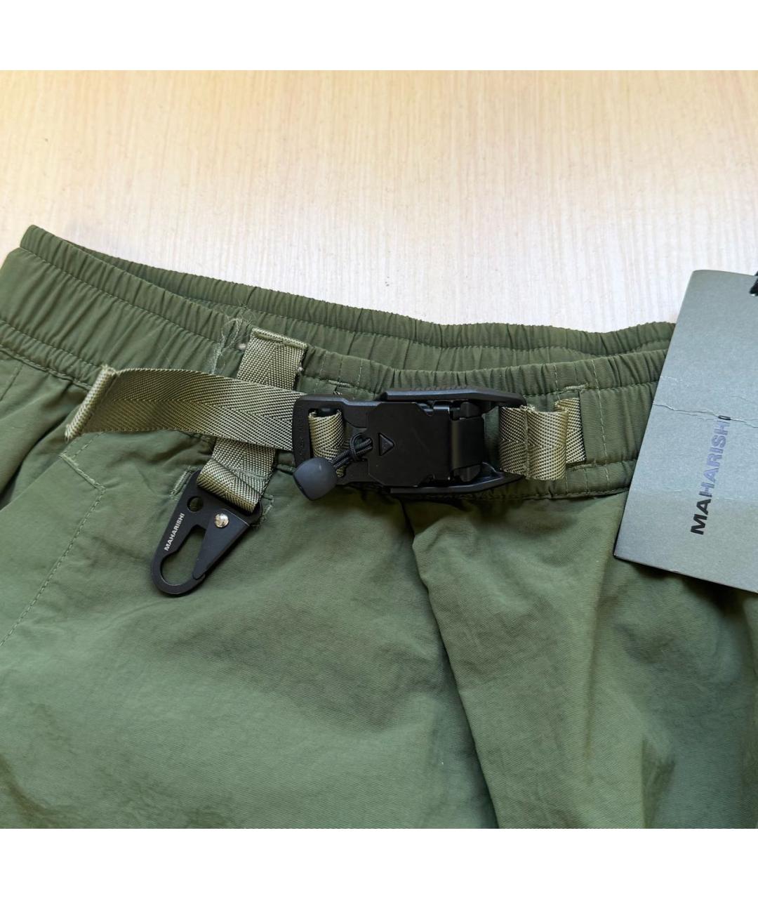 MAHARISHI Хаки шорты, фото 4