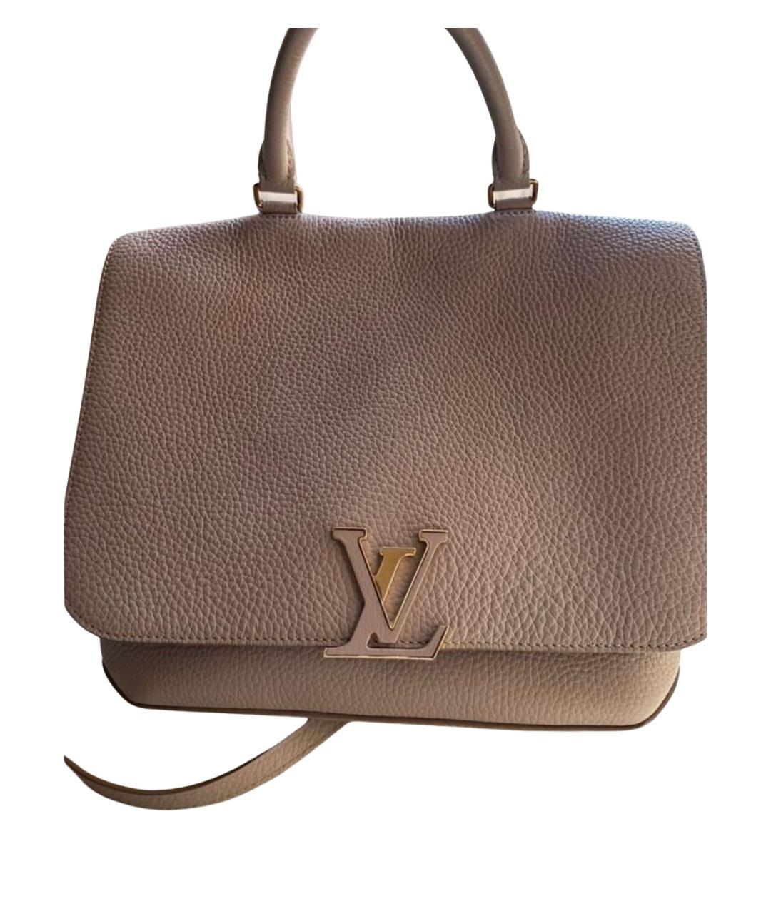 LOUIS VUITTON Бежевая кожаная сумка через плечо, фото 1