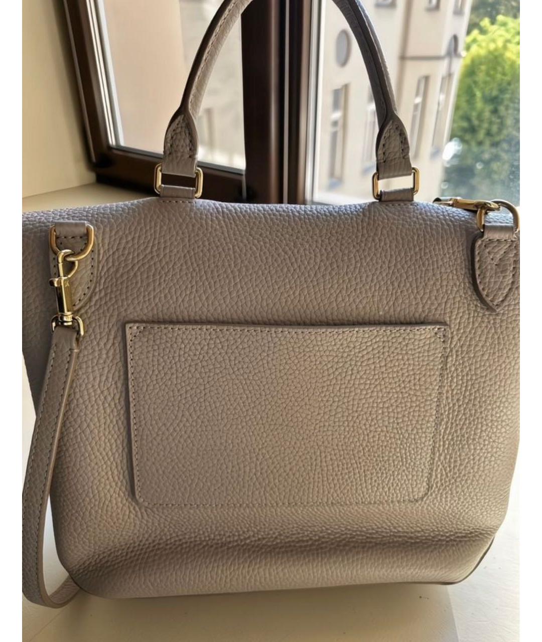 LOUIS VUITTON Бежевая кожаная сумка через плечо, фото 3