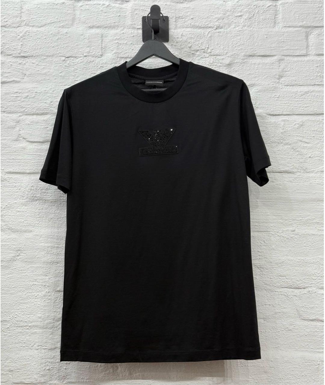EMPORIO ARMANI Черная футболка, фото 5