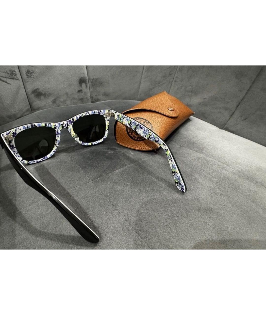 RAY BAN Черные пластиковые солнцезащитные очки, фото 2