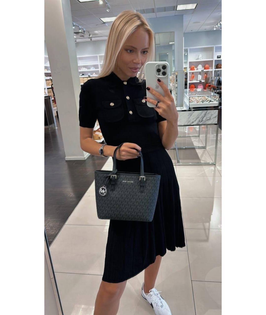 MICHAEL KORS Черная сумка тоут, фото 5