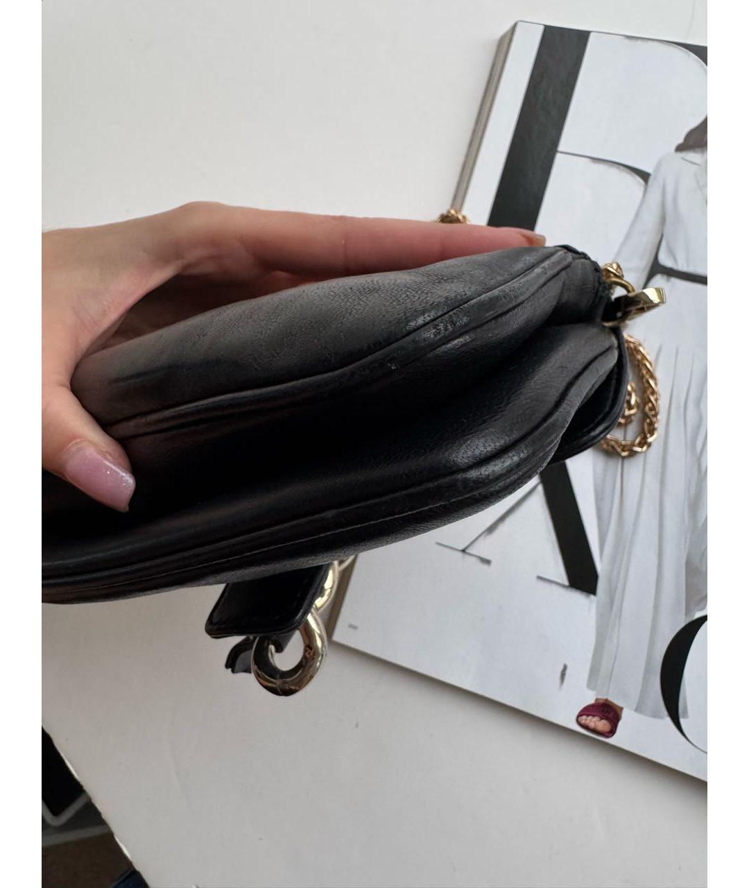 GIUSEPPE ZANOTTI DESIGN Черная кожаная сумка через плечо, фото 8