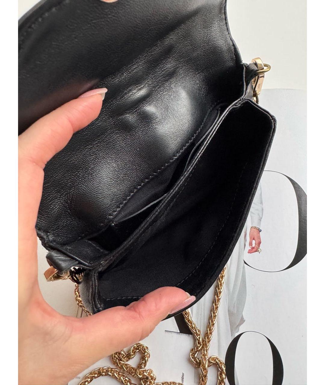 GIUSEPPE ZANOTTI DESIGN Черная кожаная сумка через плечо, фото 6