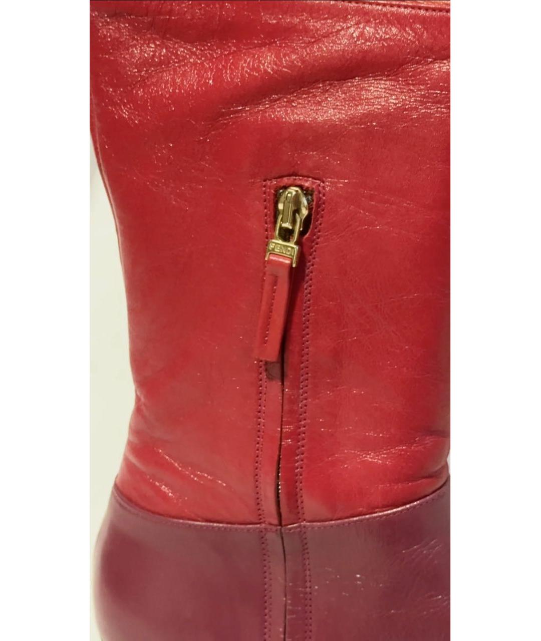 FENDI Мульти сапоги из лакированной кожи, фото 7