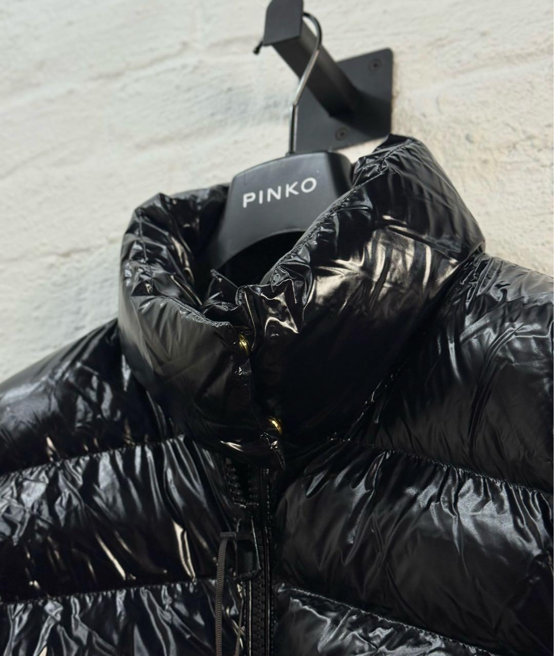 PINKO Черный пуховик, фото 4