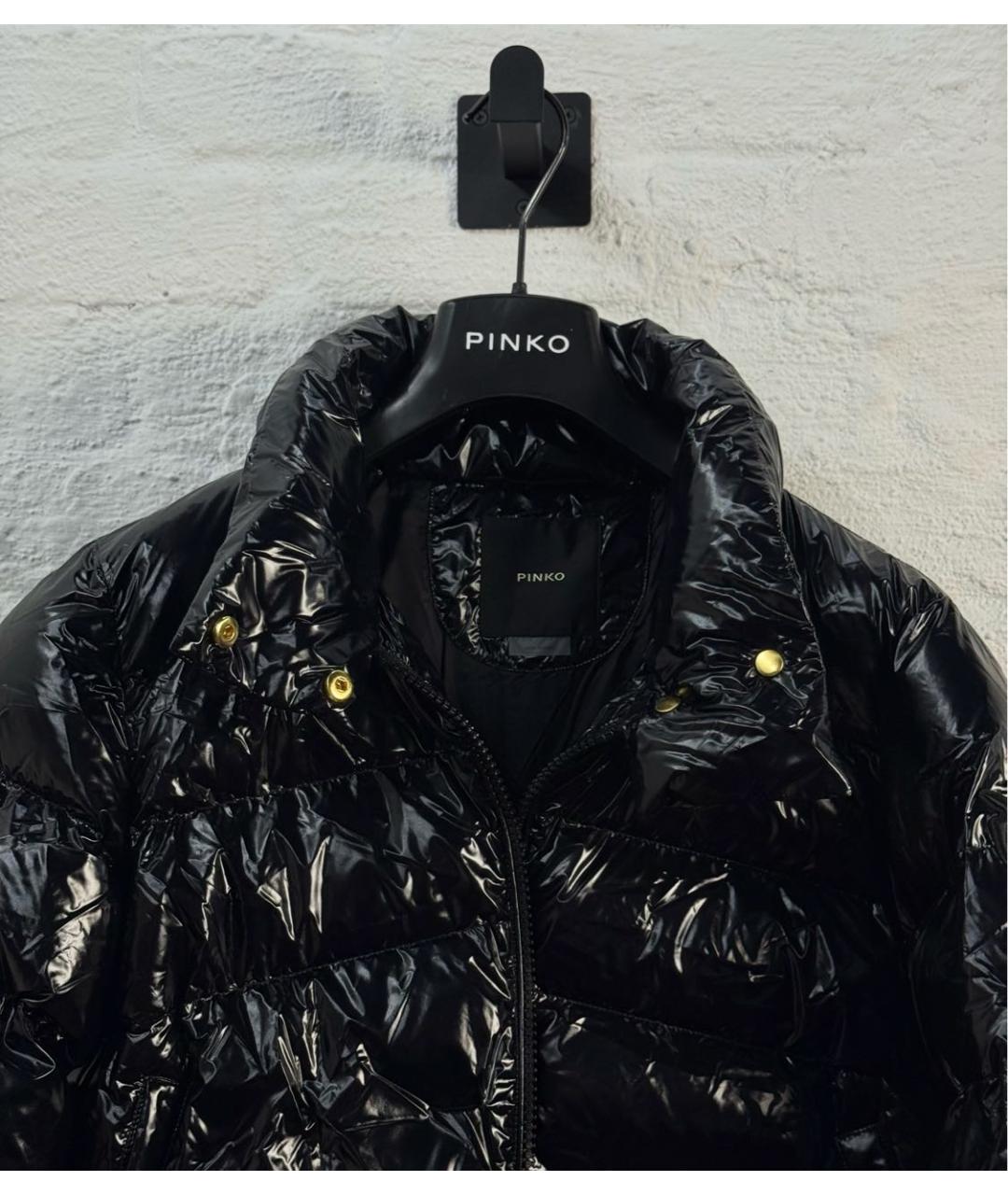 PINKO Черный пуховик, фото 5