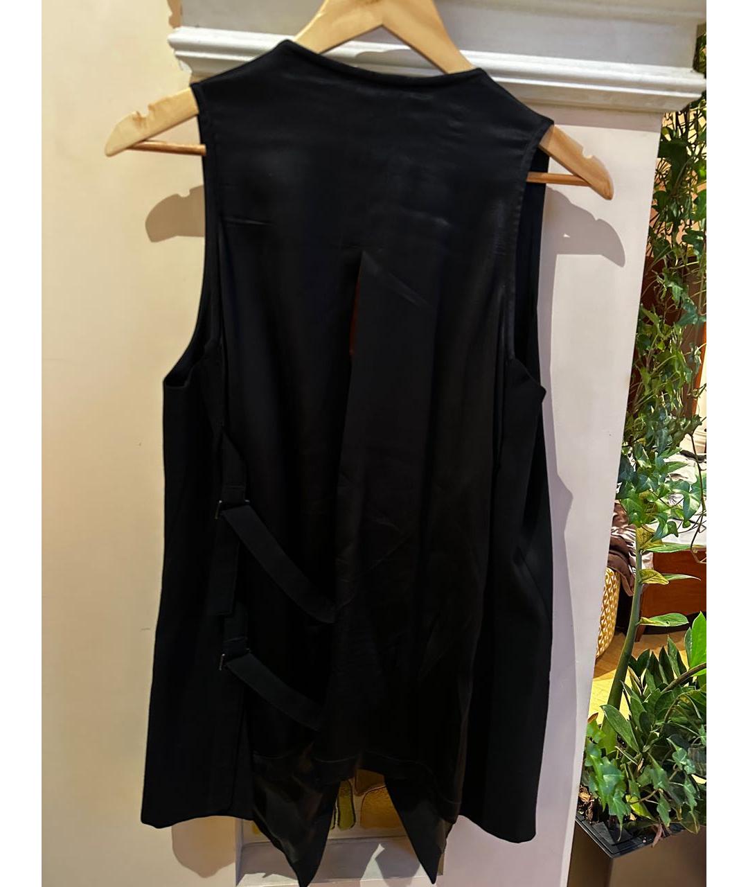 ANN DEMEULEMEESTER Черный шерстяной жилет, фото 2