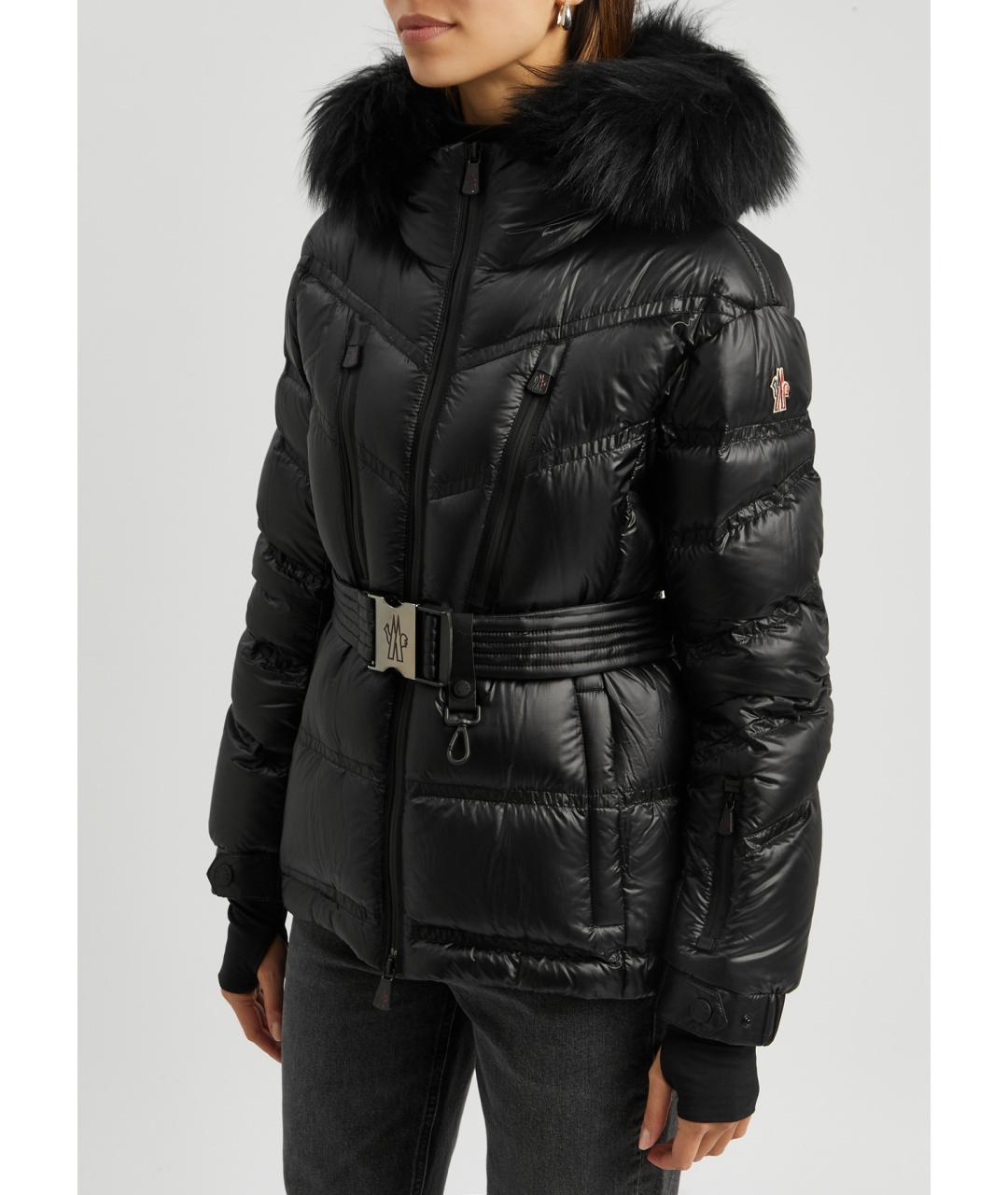 MONCLER GRENOBLE Черный пуховик, фото 2