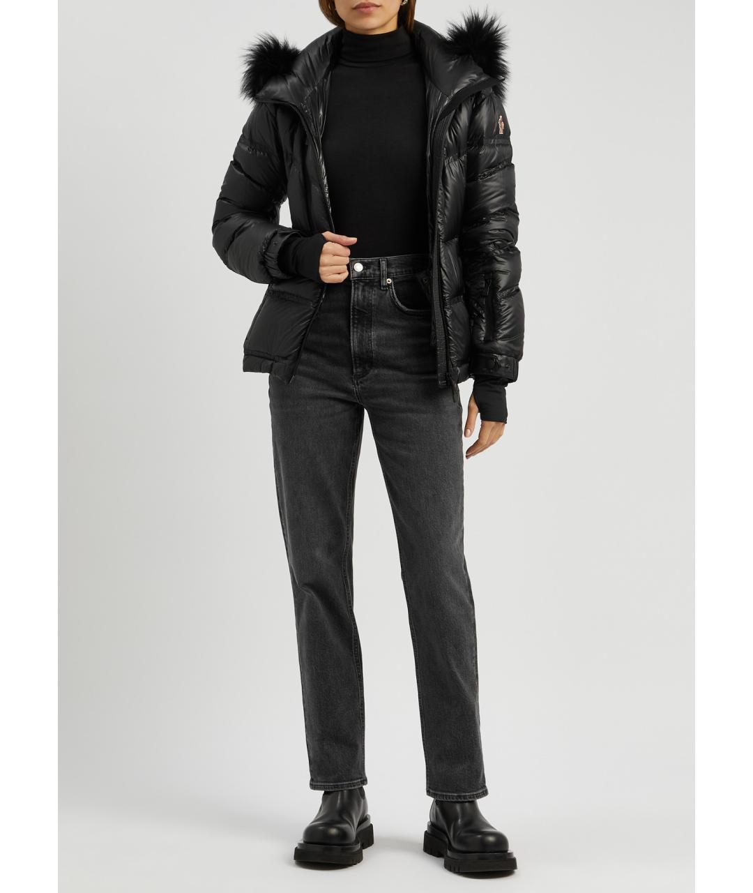 MONCLER GRENOBLE Черный пуховик, фото 4