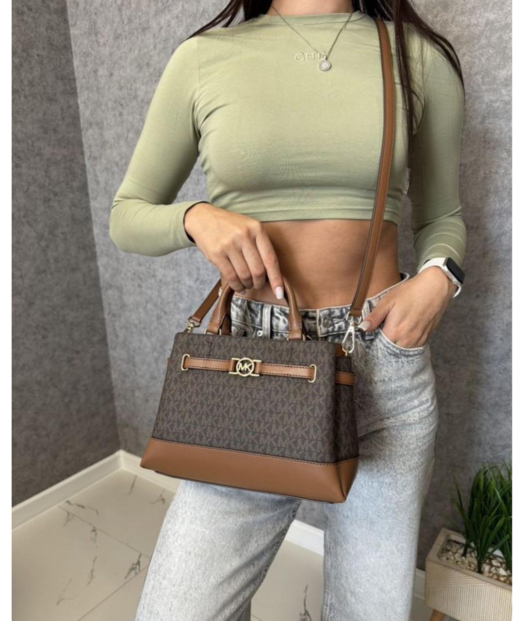 MICHAEL KORS Коричневая сумка через плечо, фото 5