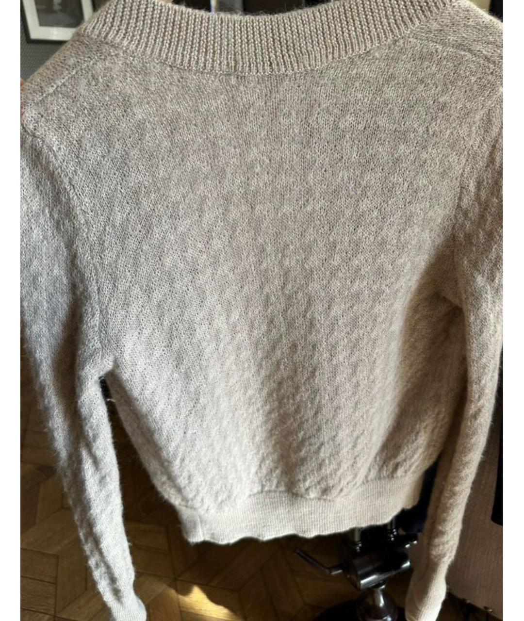 PRADA Бежевый шерстяной джемпер / свитер, фото 2