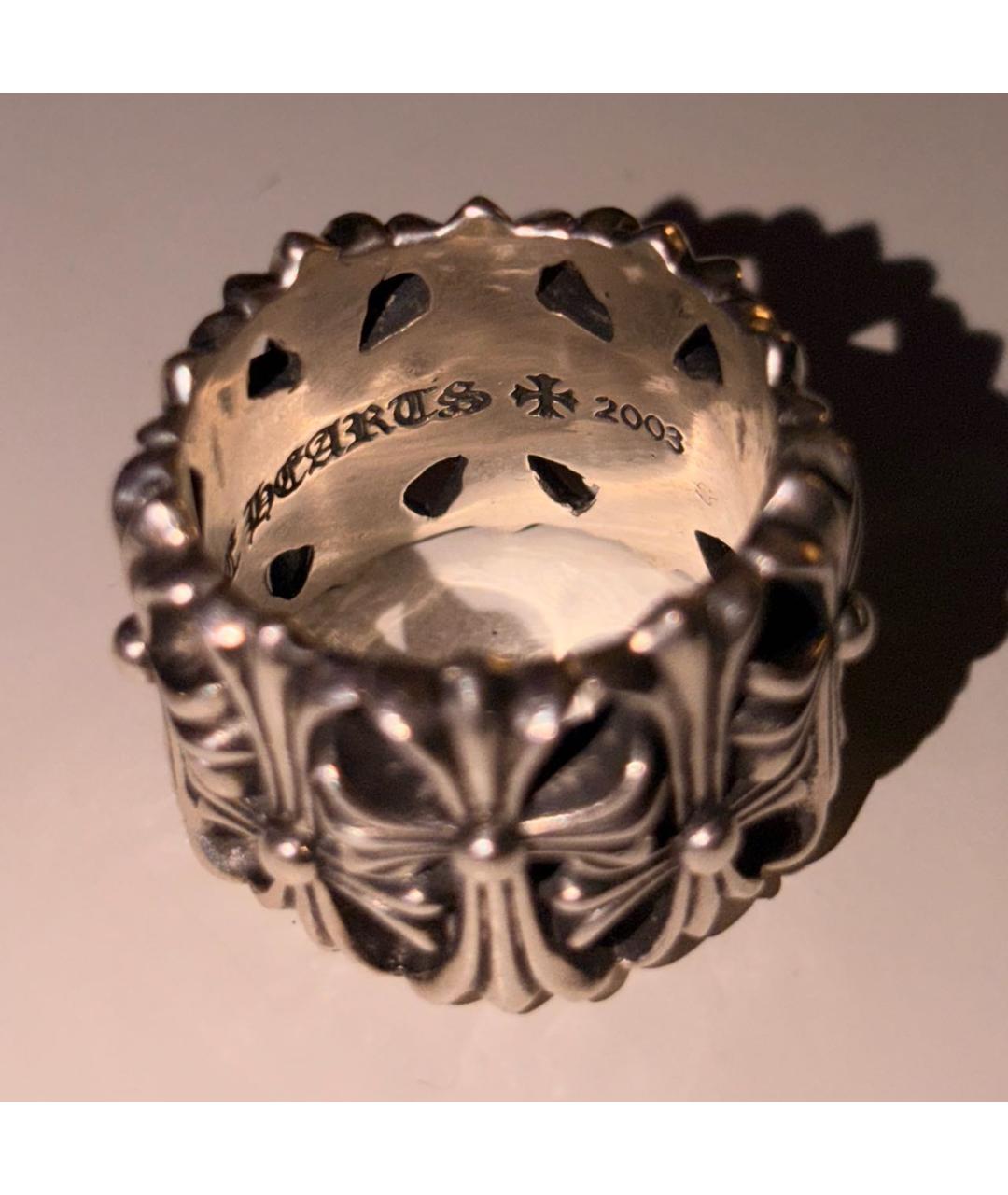 CHROME HEARTS Серебряное серебряное кольцо, фото 3