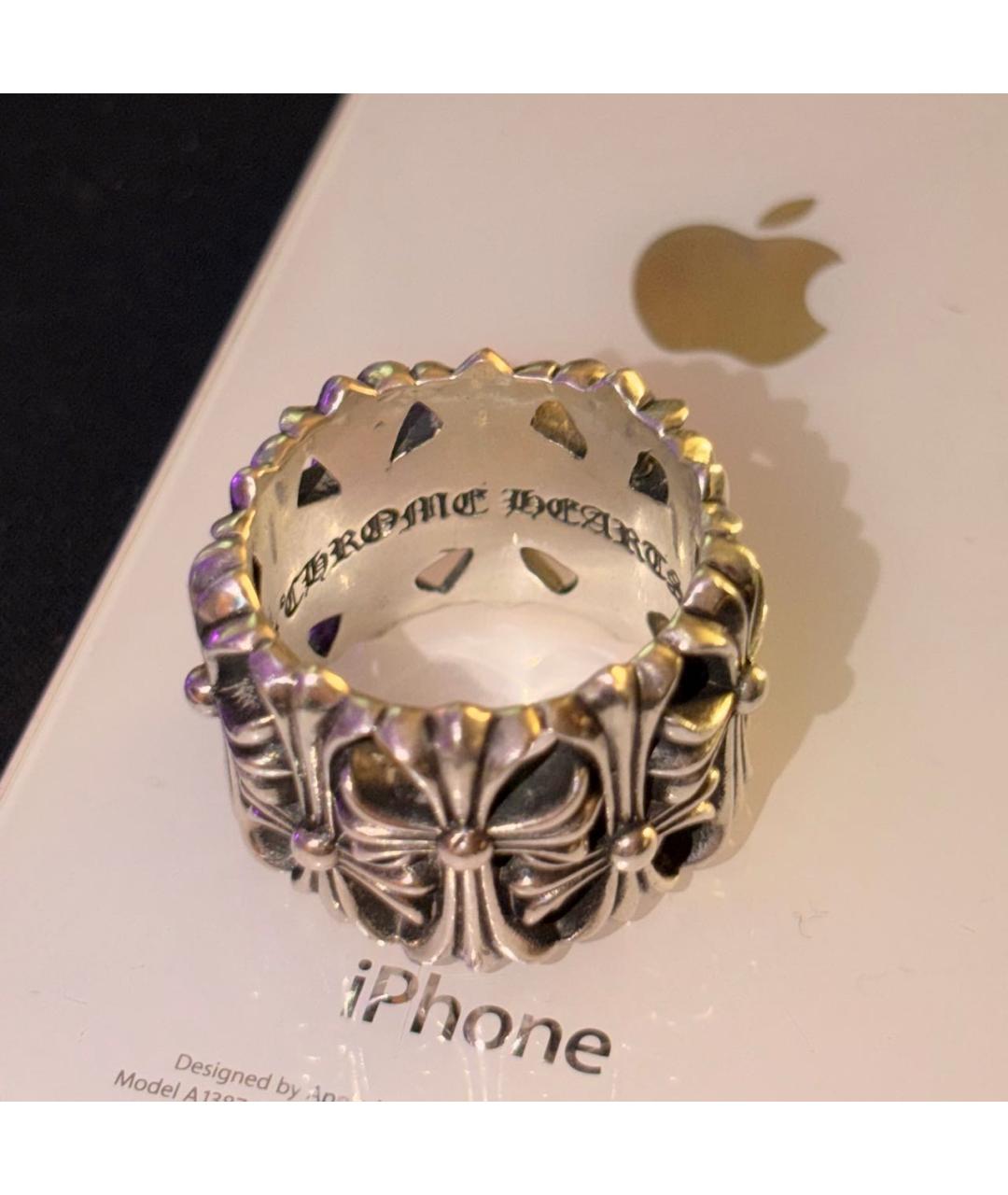 CHROME HEARTS Серебряное серебряное кольцо, фото 4