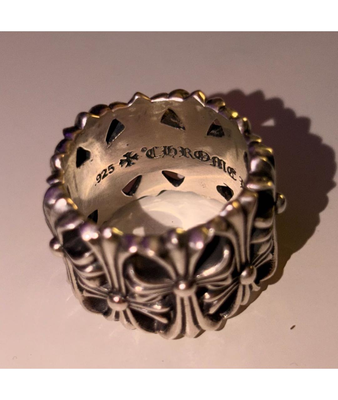 CHROME HEARTS Серебряное серебряное кольцо, фото 2