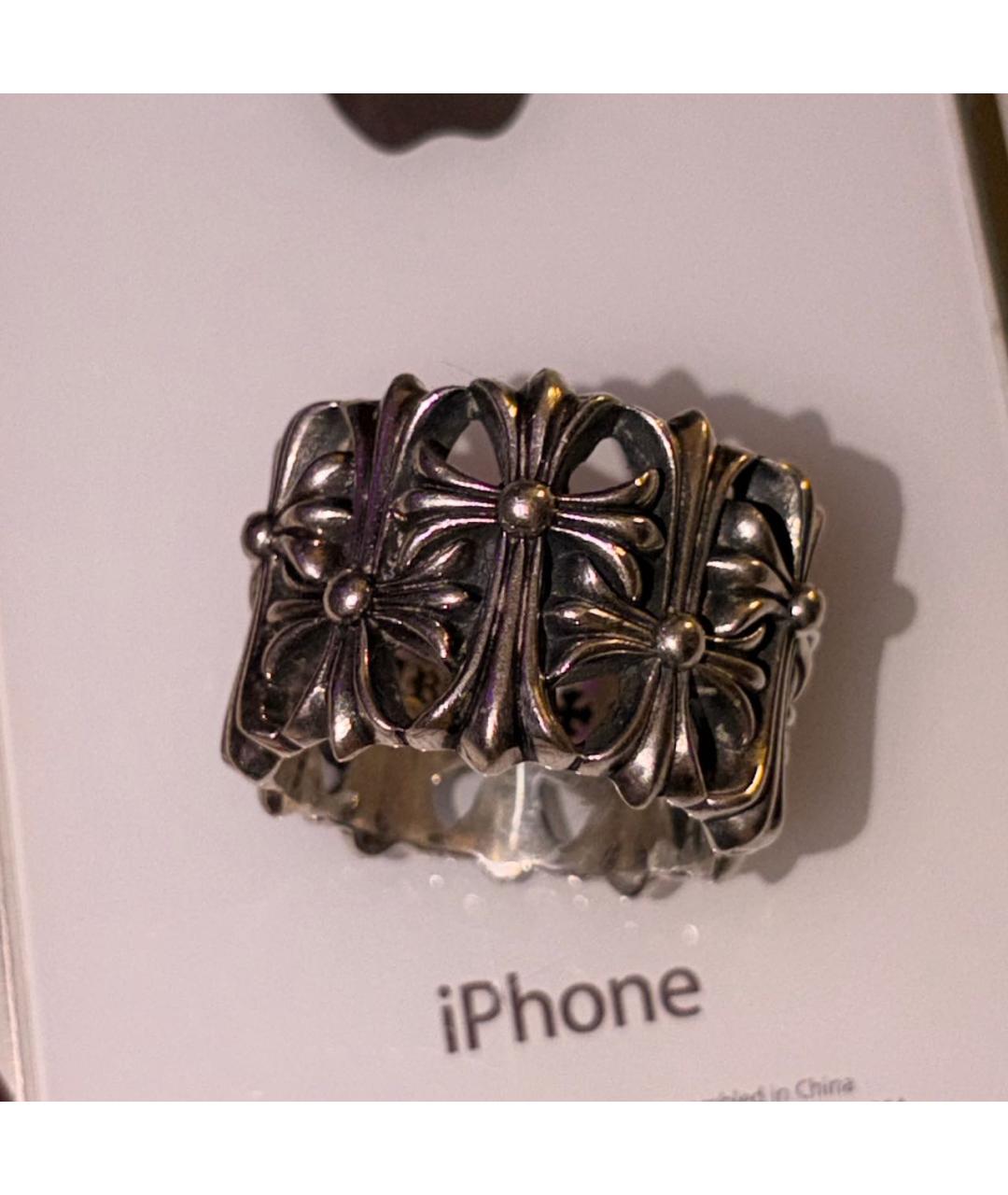 CHROME HEARTS Серебряное серебряное кольцо, фото 5