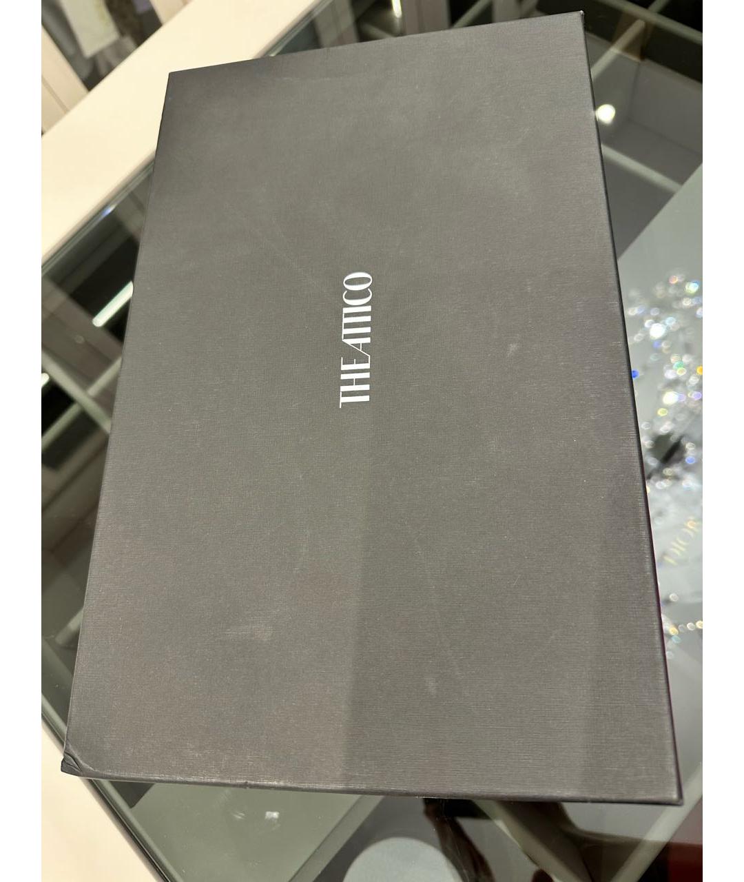 THE ATTICO Фуксия кожаные босоножки, фото 5