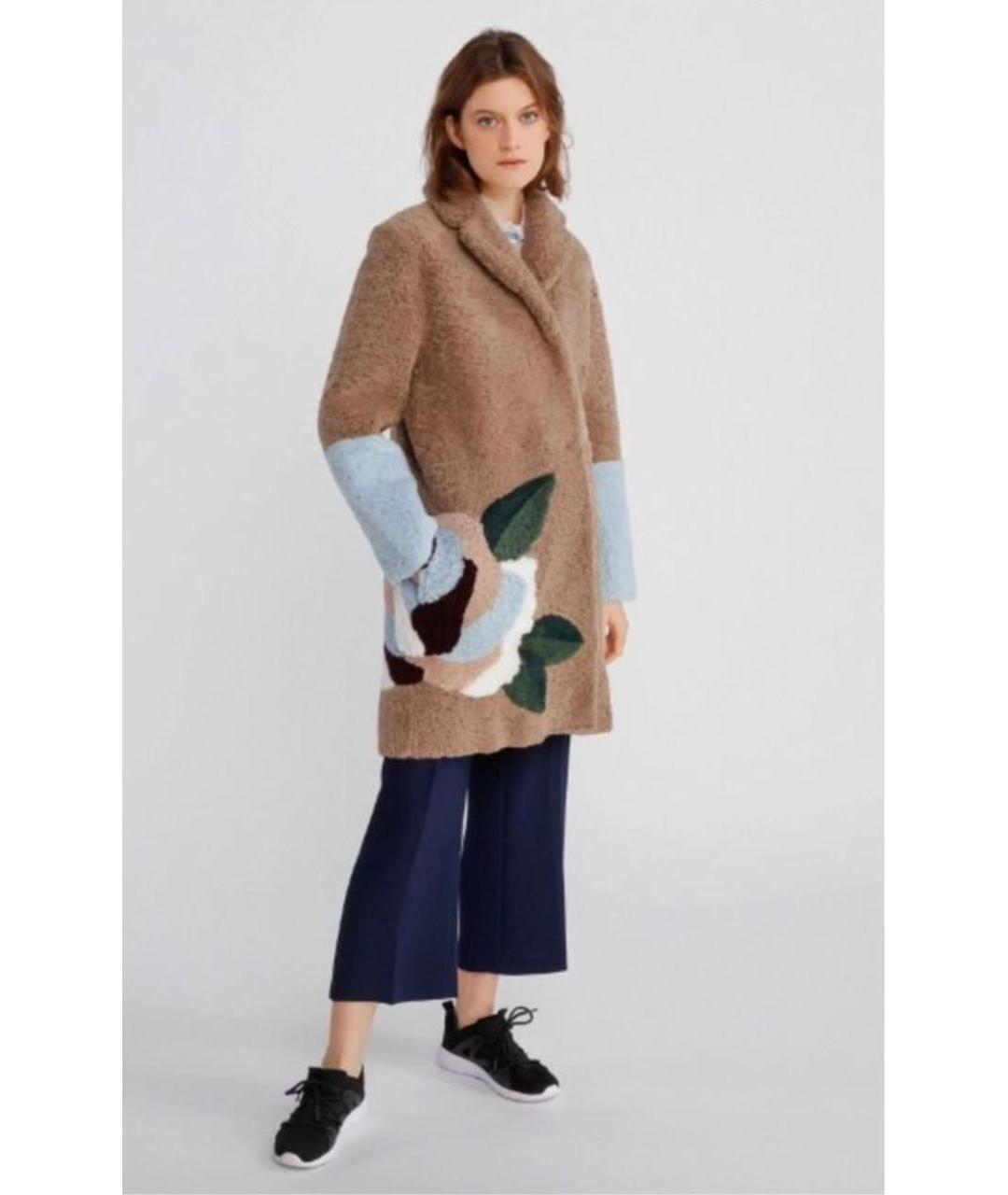 SANDRO Голубая кожаная дубленка, фото 2