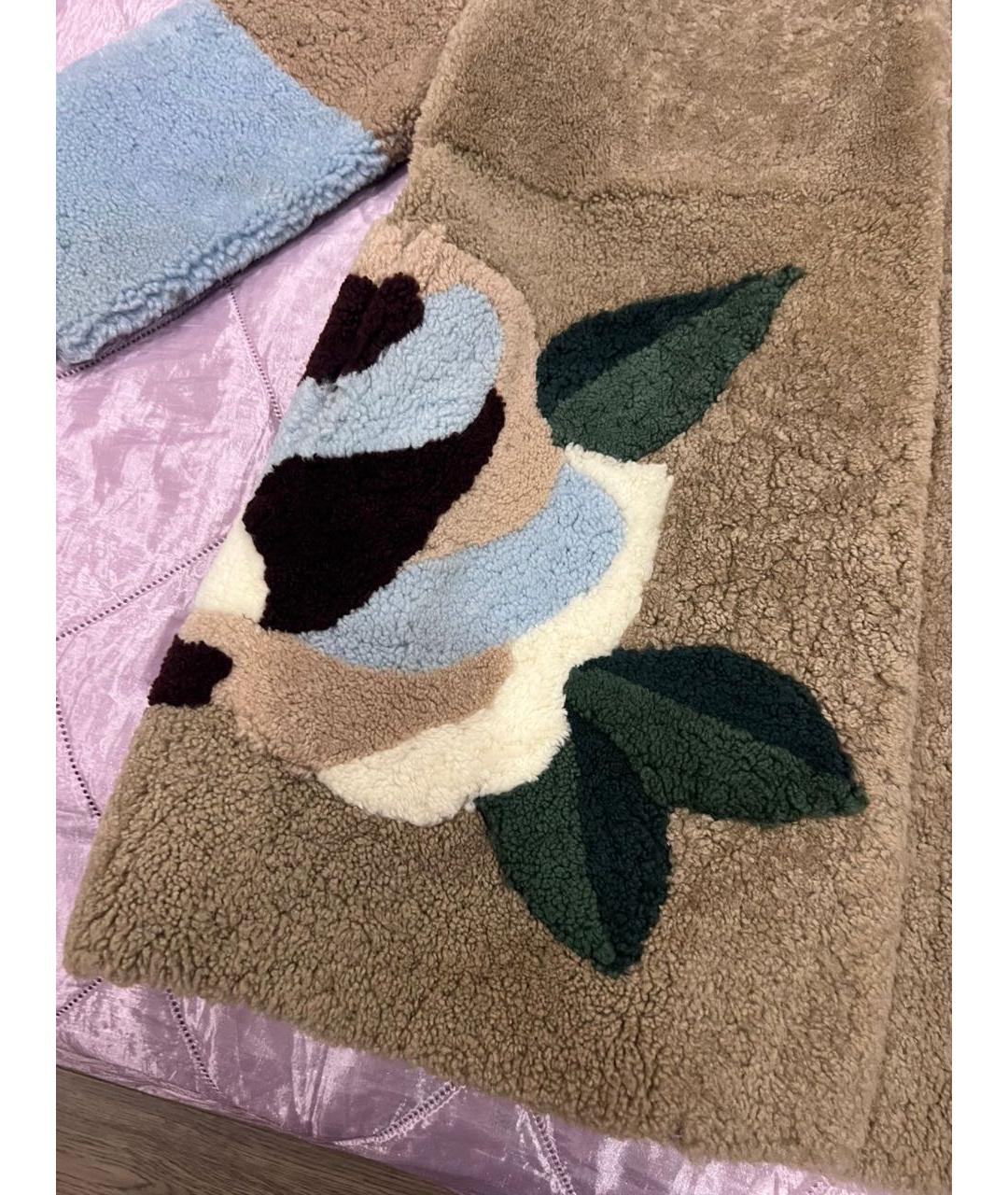 SANDRO Голубая кожаная дубленка, фото 7