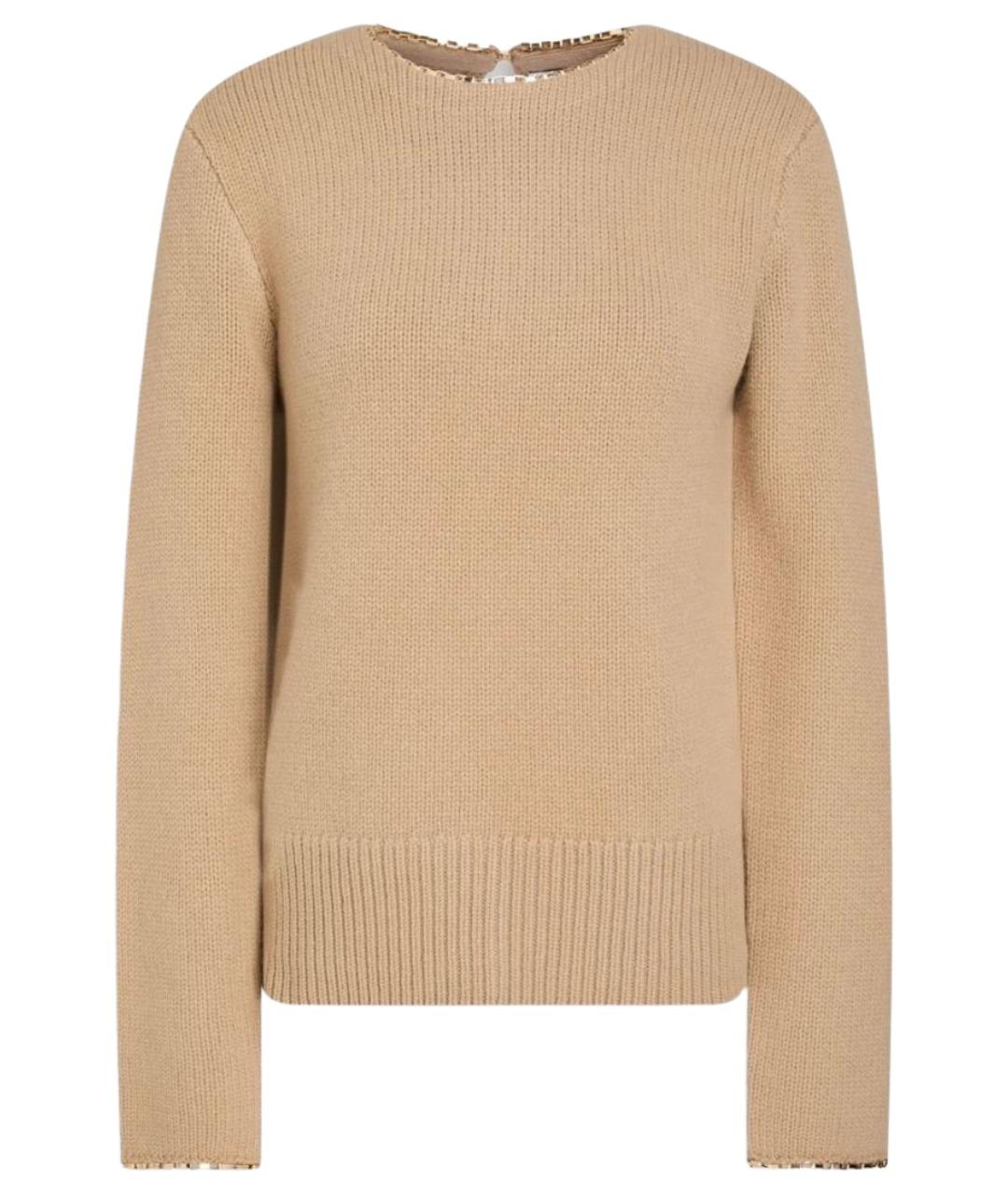 TOTEME Бежевый шерстяной джемпер / свитер, фото 1