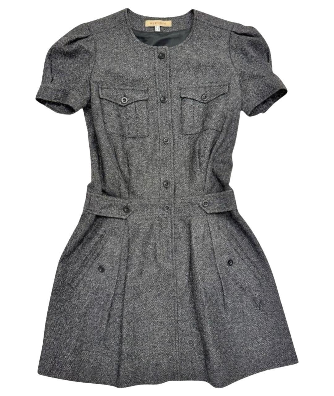 SEE BY CHLOE Серое шерстяное повседневное платье, фото 1