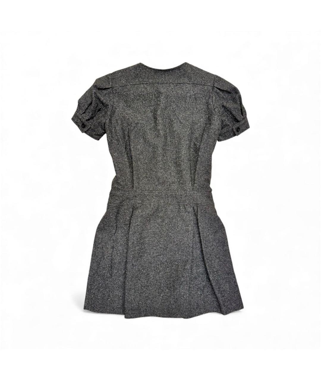 SEE BY CHLOE Серое шерстяное повседневное платье, фото 2