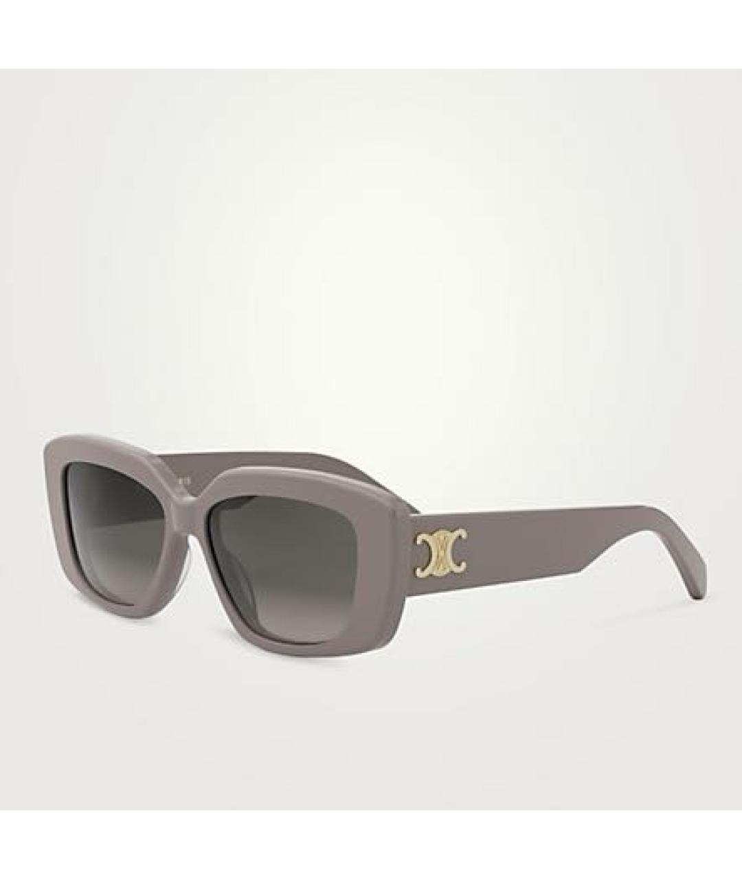 CELINE Серые пластиковые солнцезащитные очки, фото 2