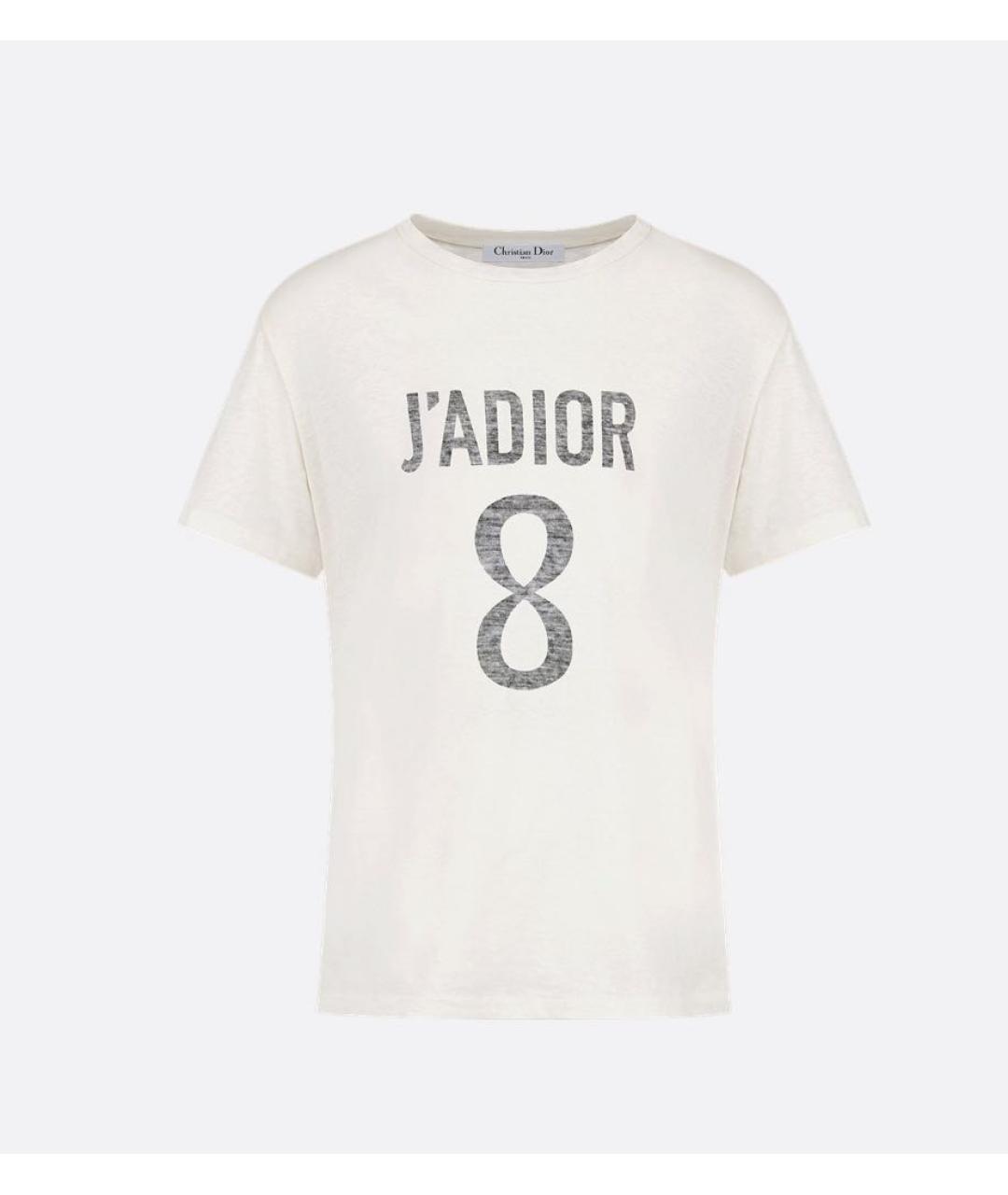 CHRISTIAN DIOR Белая хлопковая футболка, фото 3