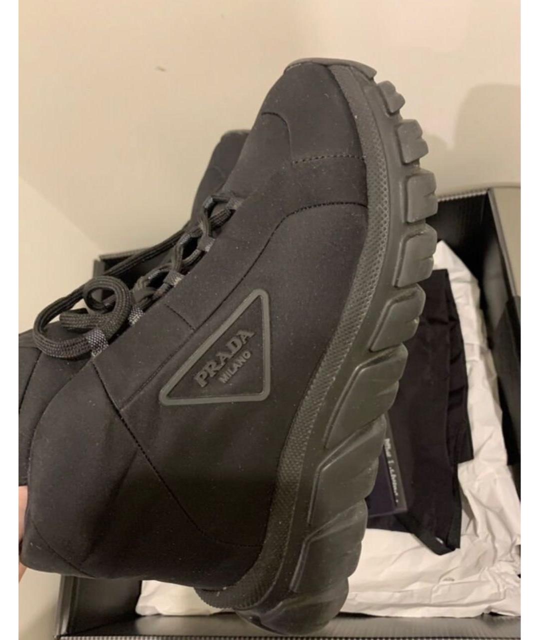 PRADA Черные ботинки, фото 4