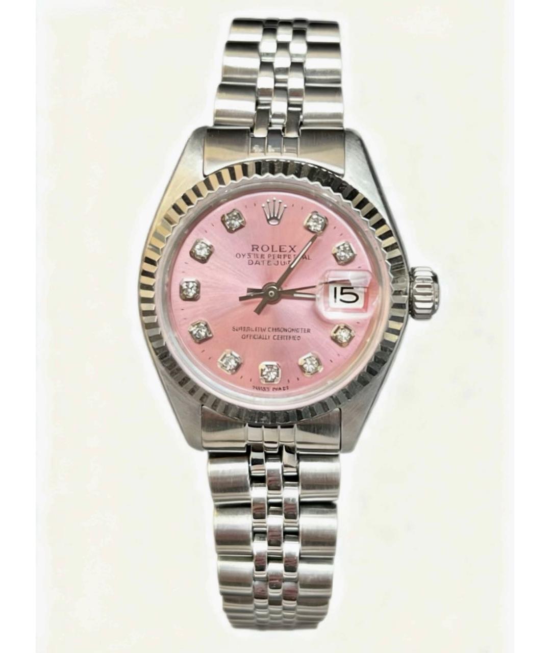 ROLEX Розовые часы, фото 4