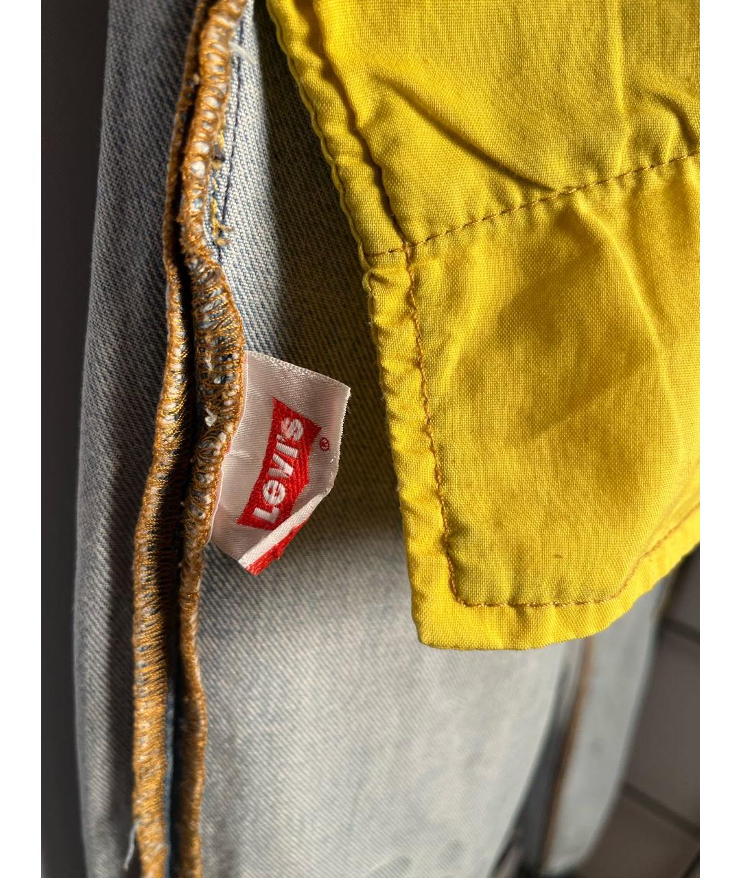 LEVI'S Голубые хлопковые прямые джинсы, фото 7