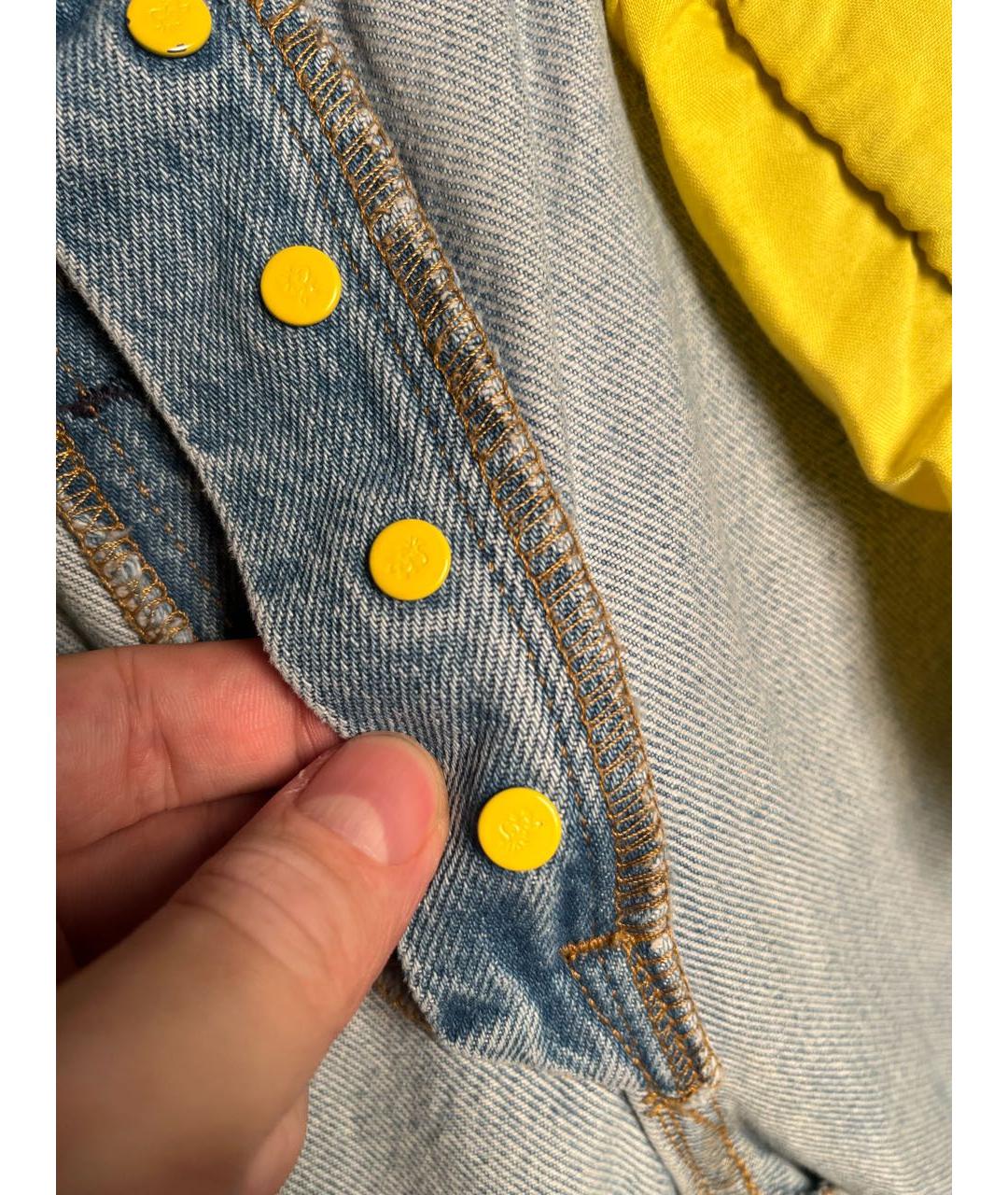 LEVI'S Голубые хлопковые прямые джинсы, фото 5