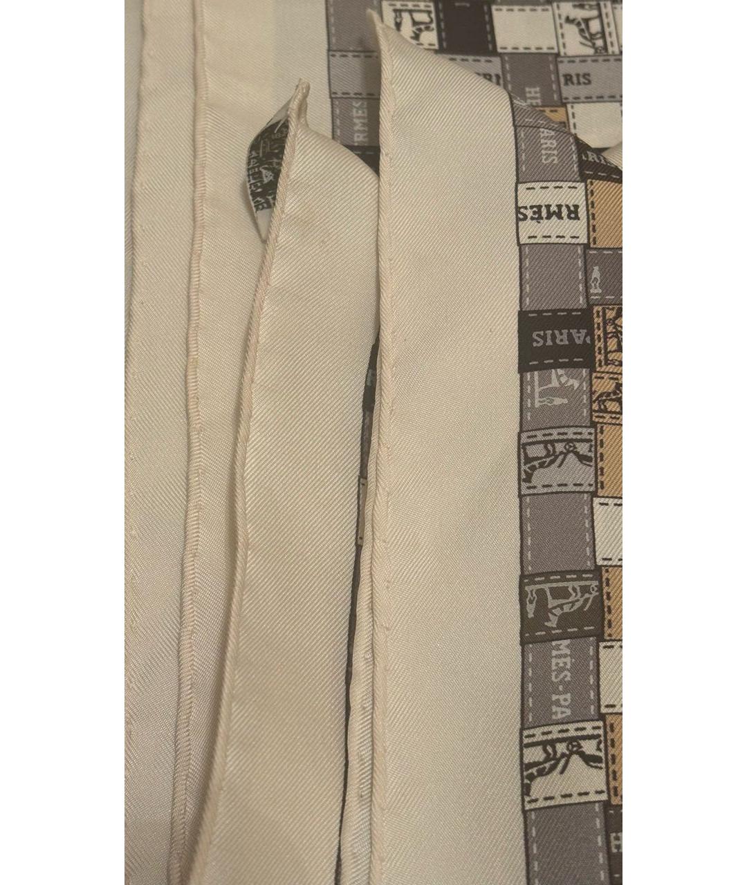 HERMES Мульти шелковый платок, фото 7