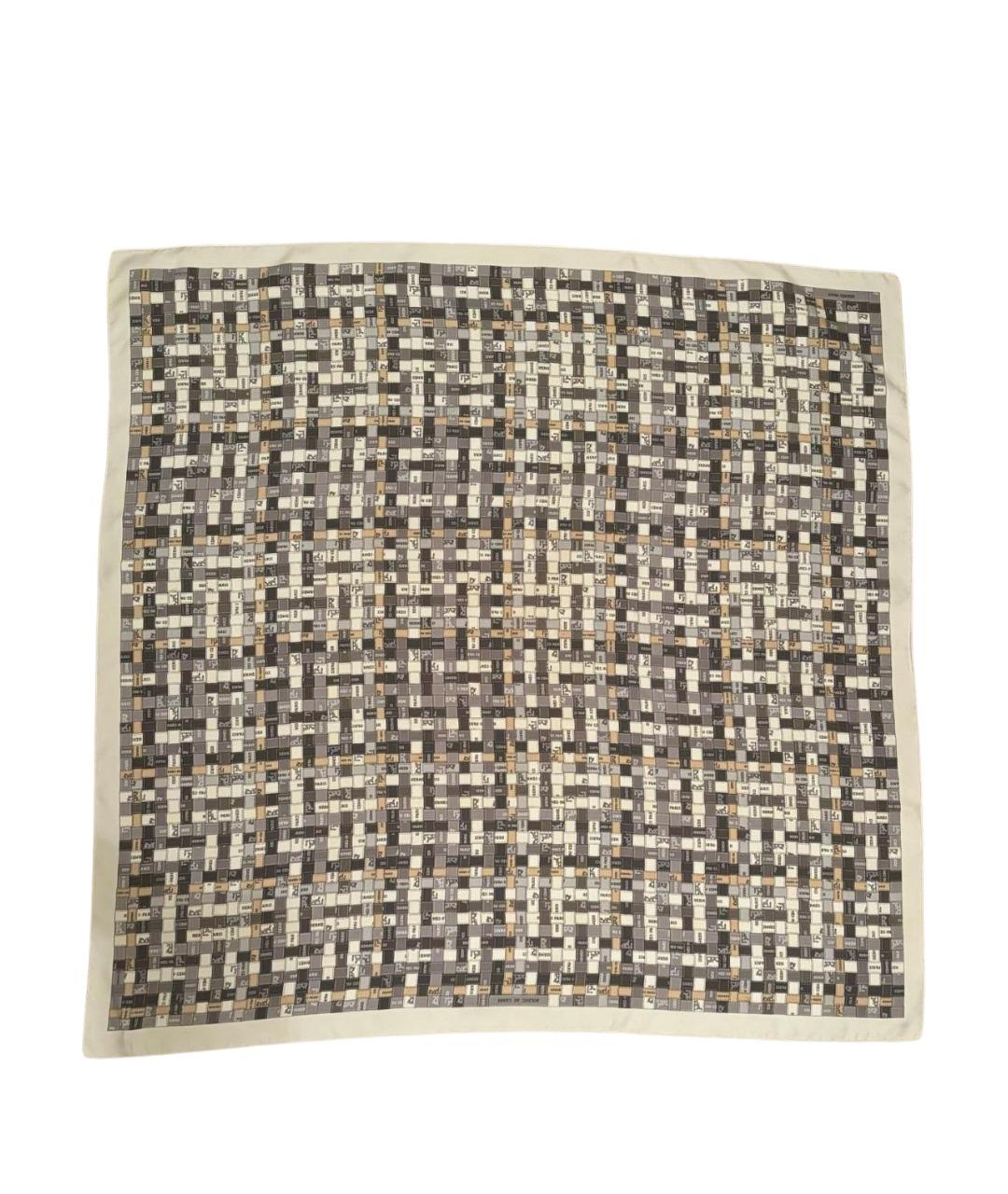 HERMES Мульти шелковый платок, фото 1