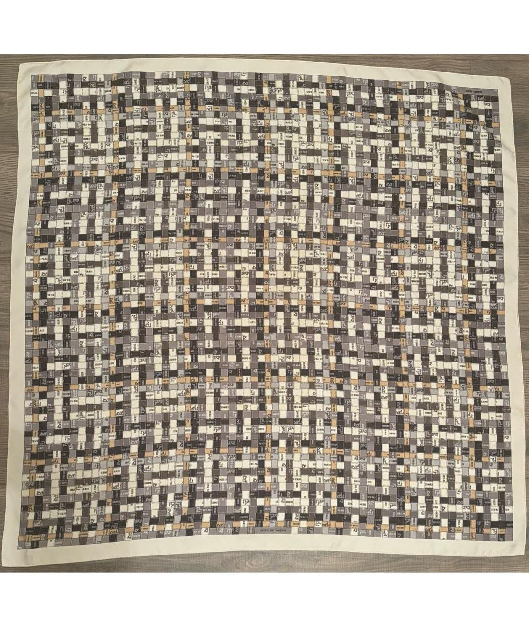 HERMES Мульти шелковый платок, фото 9