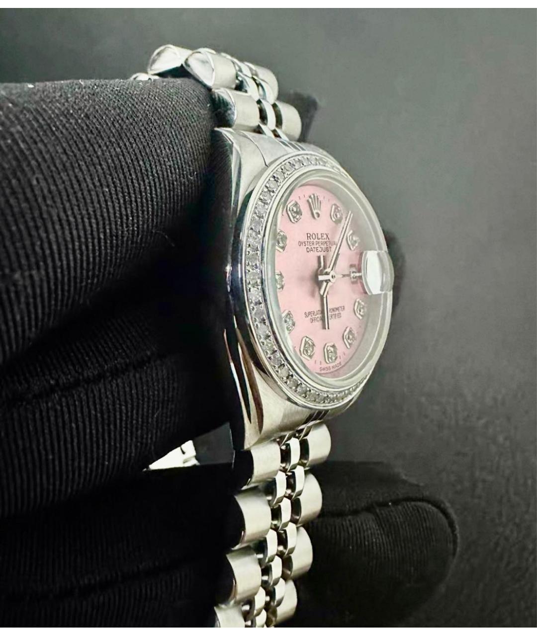 ROLEX Розовые часы, фото 3