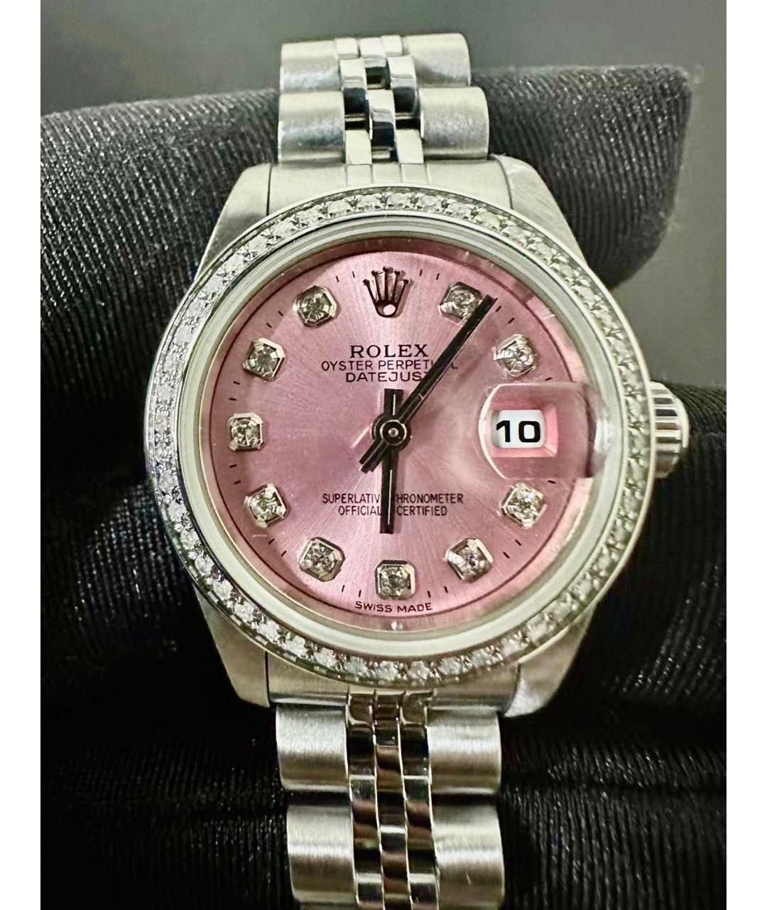 ROLEX Розовые часы, фото 2