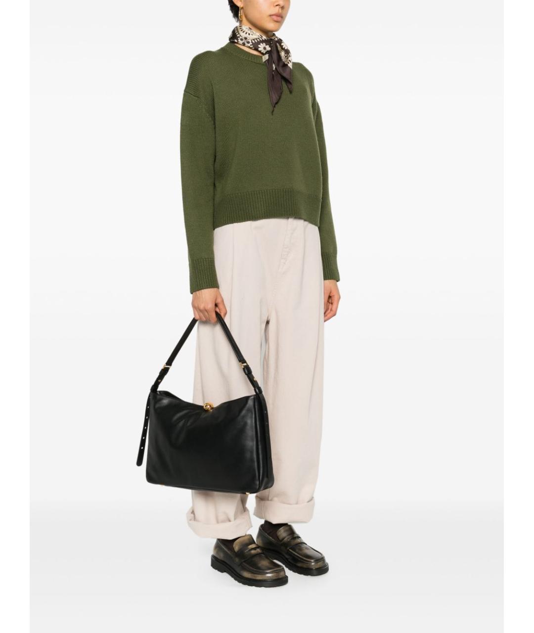 FURLA Черная кожаная сумка через плечо, фото 2