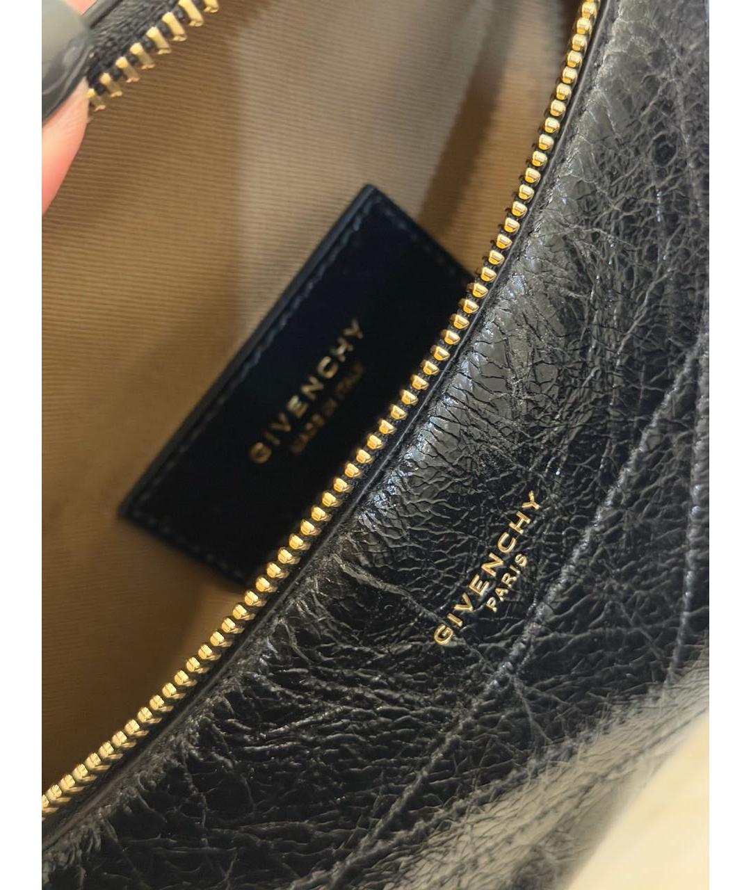 GIVENCHY Черная кожаная сумка через плечо, фото 3