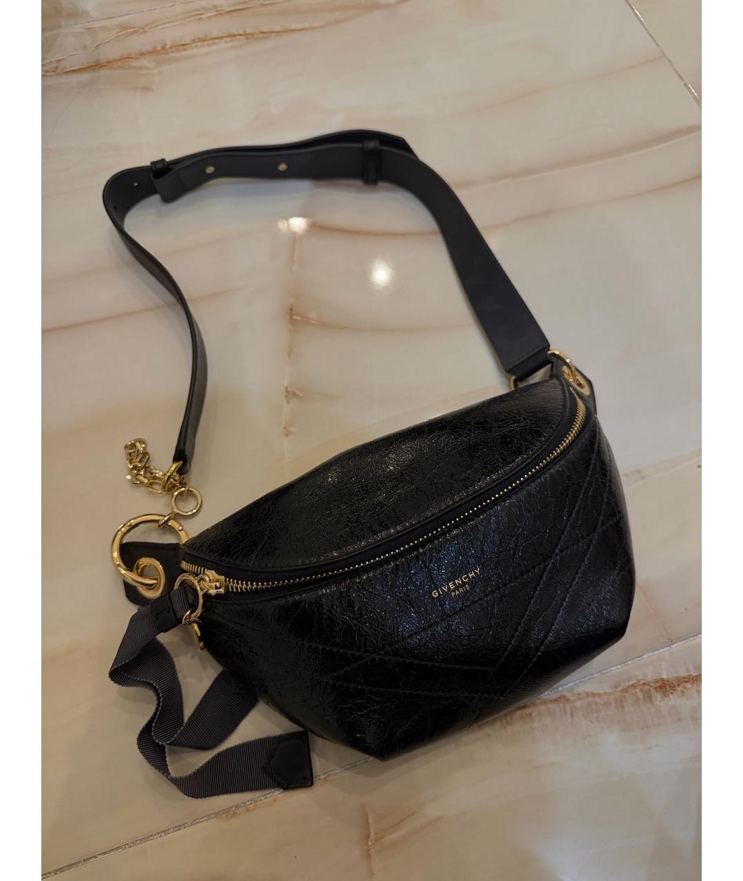 GIVENCHY Черная кожаная сумка через плечо, фото 2