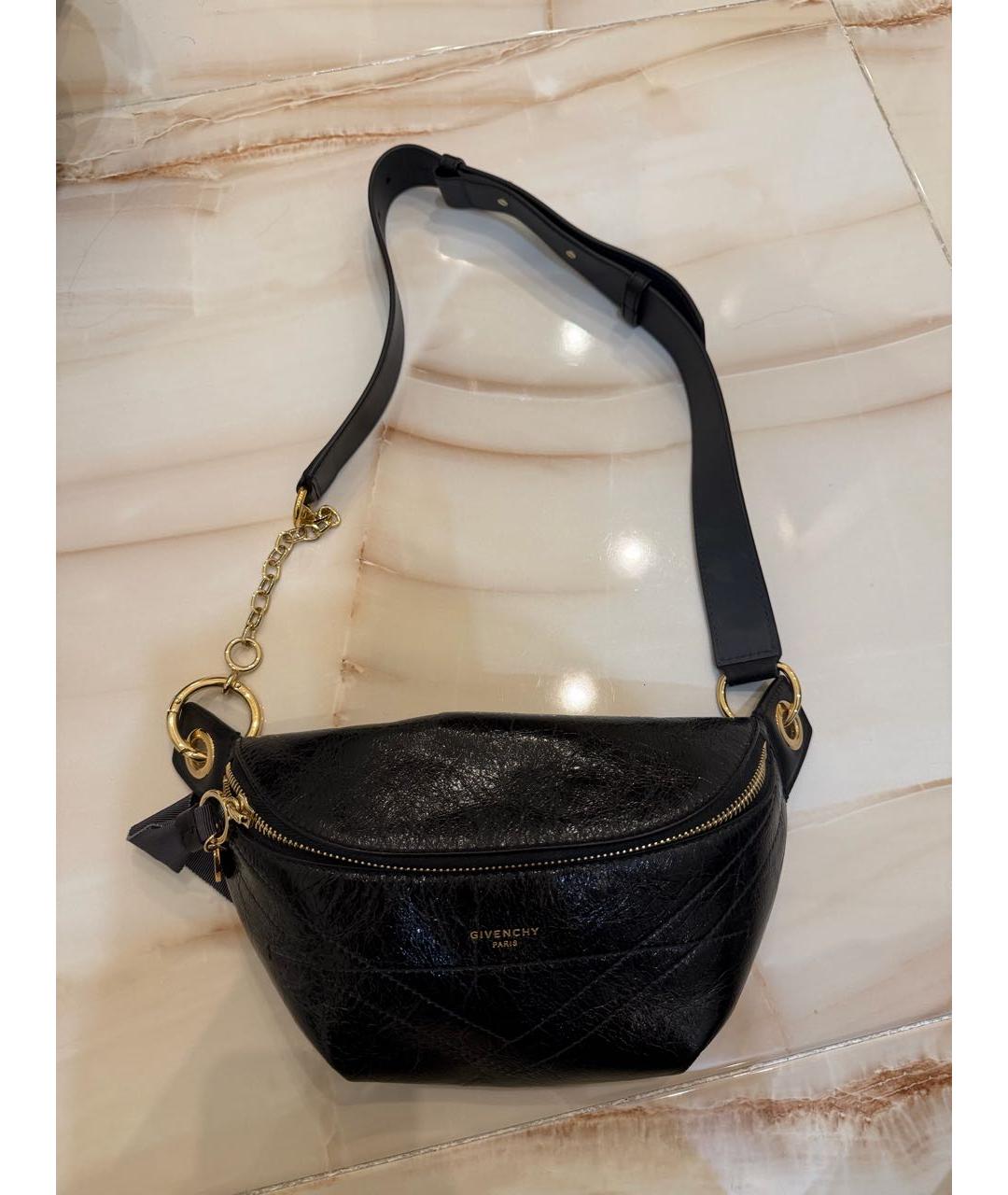 GIVENCHY Черная кожаная сумка через плечо, фото 6