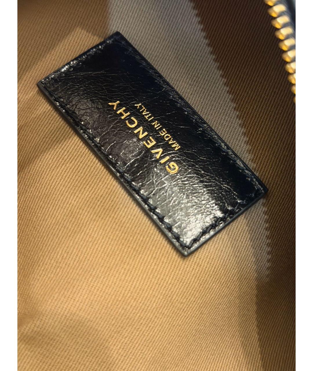 GIVENCHY Черная кожаная сумка через плечо, фото 4